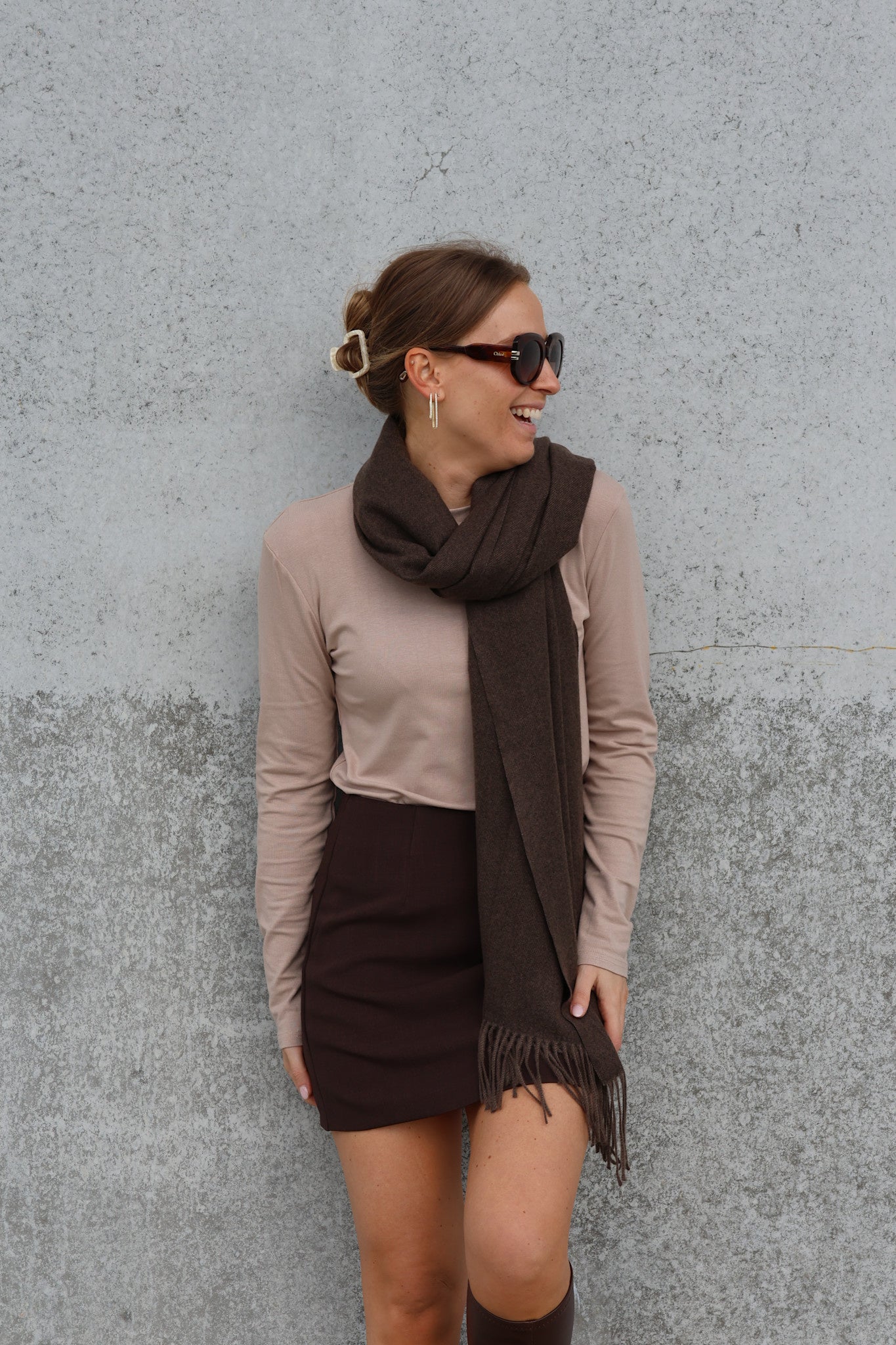 Estelle sjaal chocolate