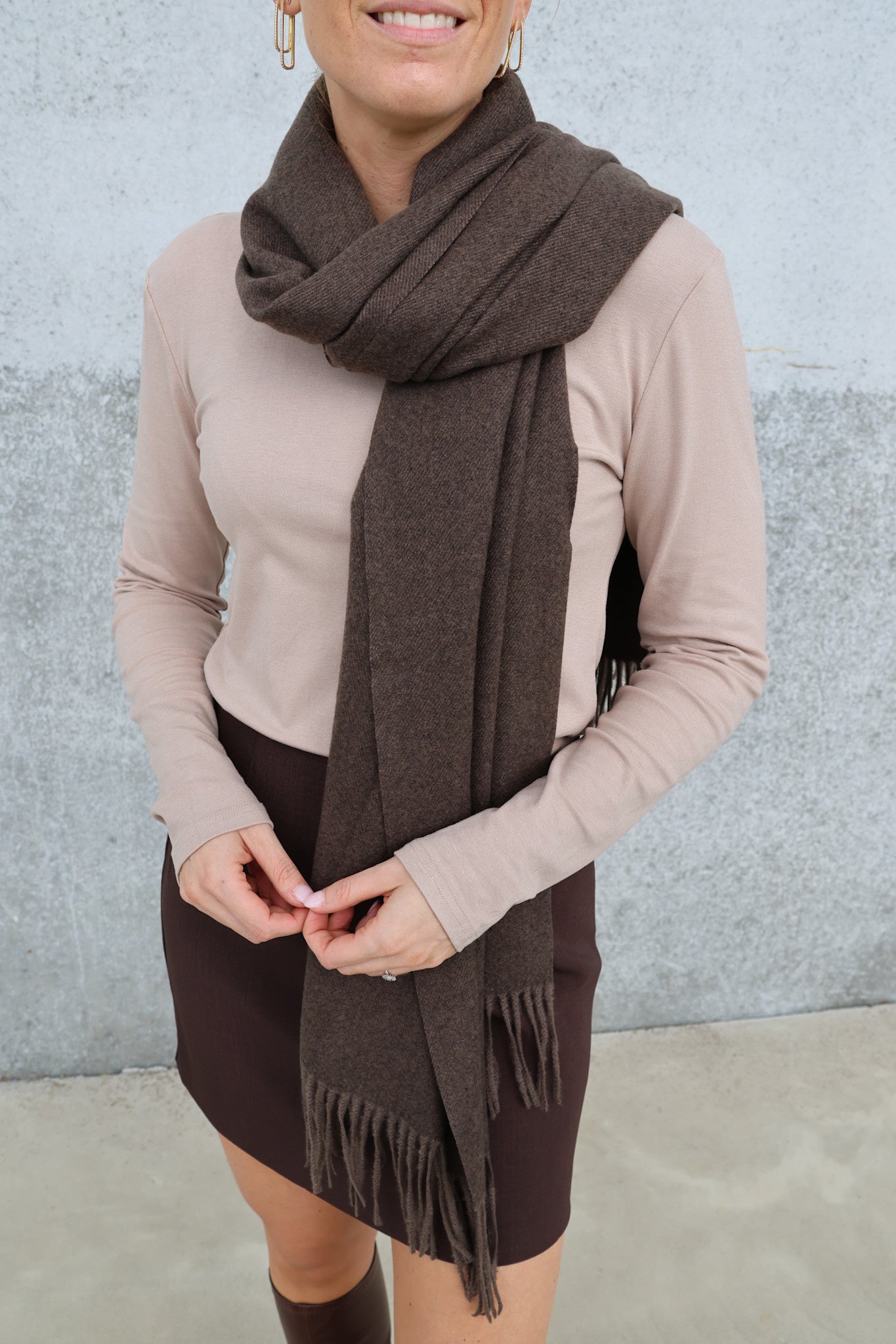 Estelle sjaal chocolate