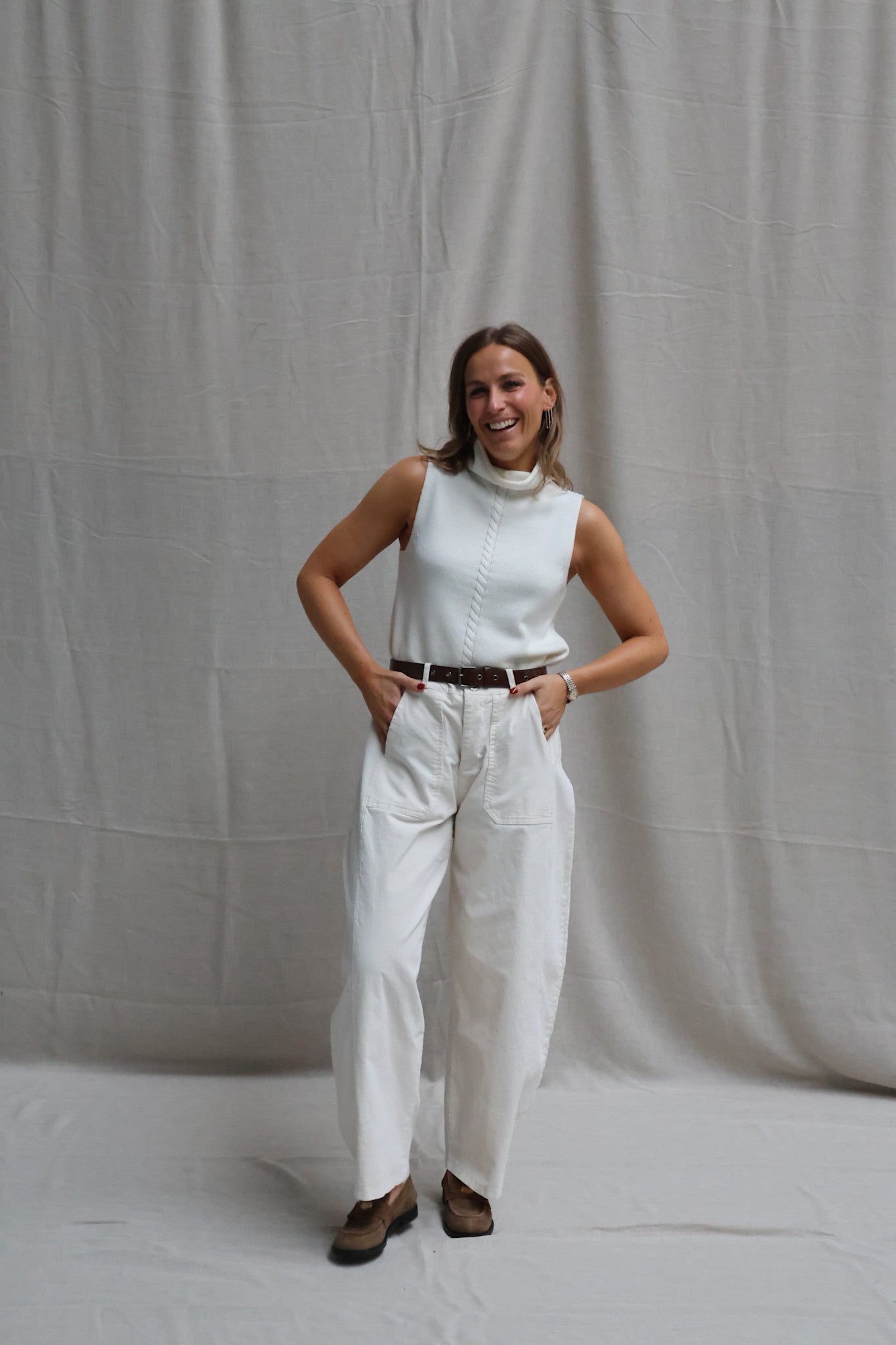 Jeanne balloon trousers offwhite