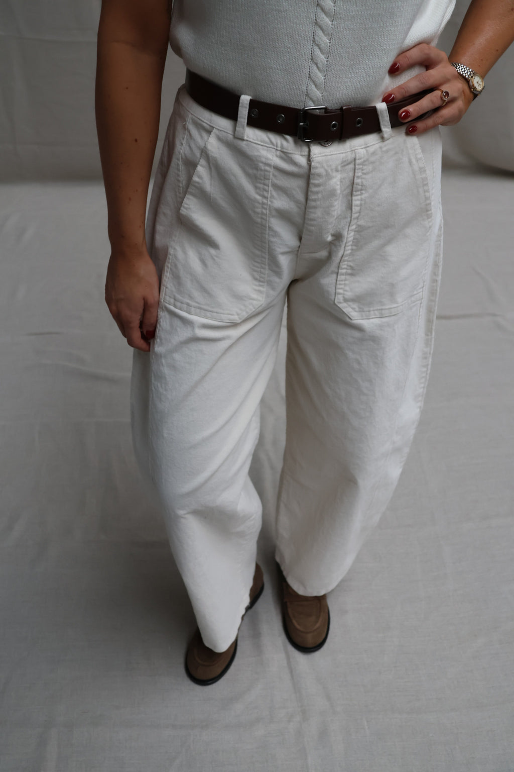 Jeanne balloon trousers offwhite