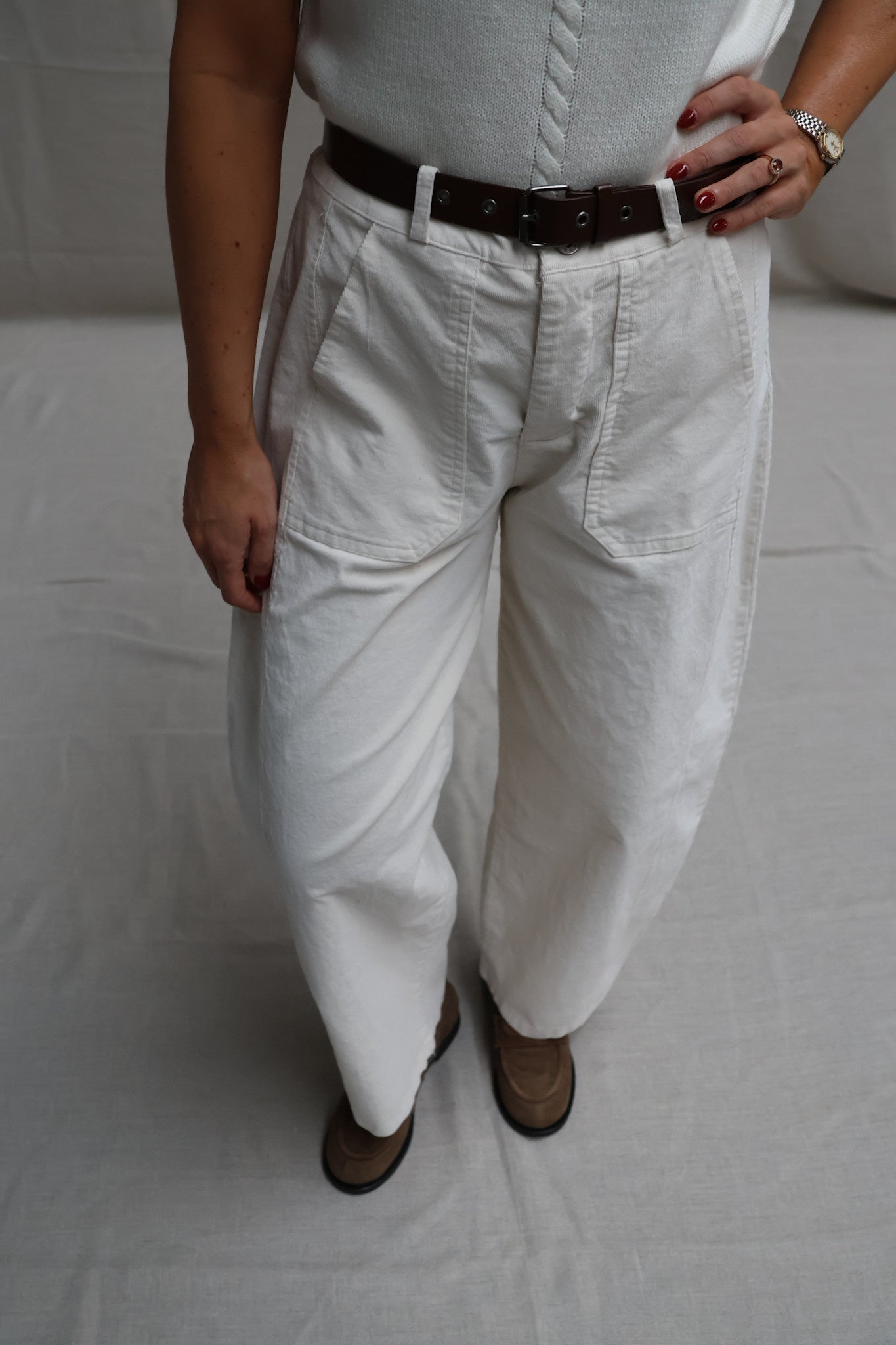 Jeanne balloon trousers offwhite