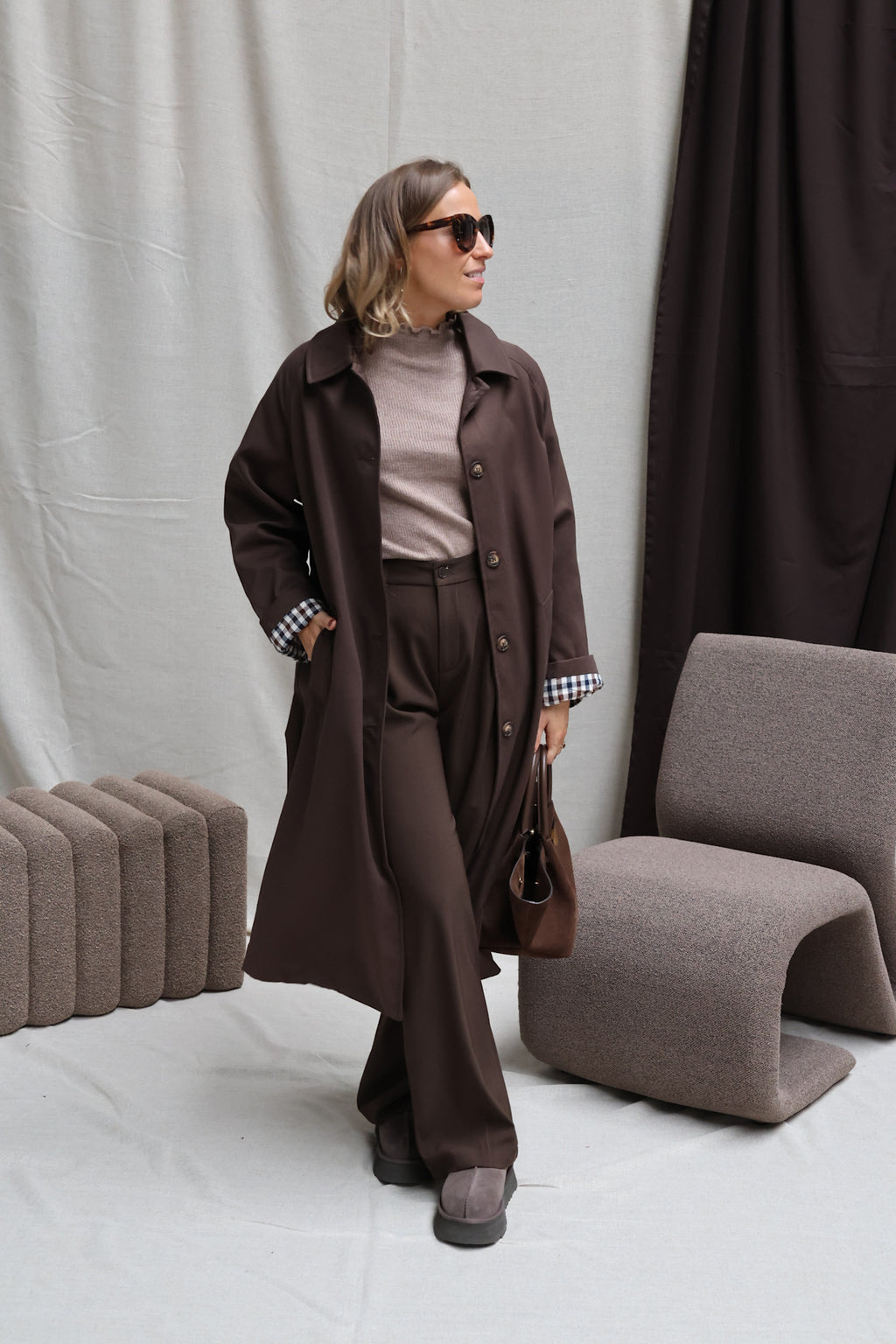 Julia pulletje taupe