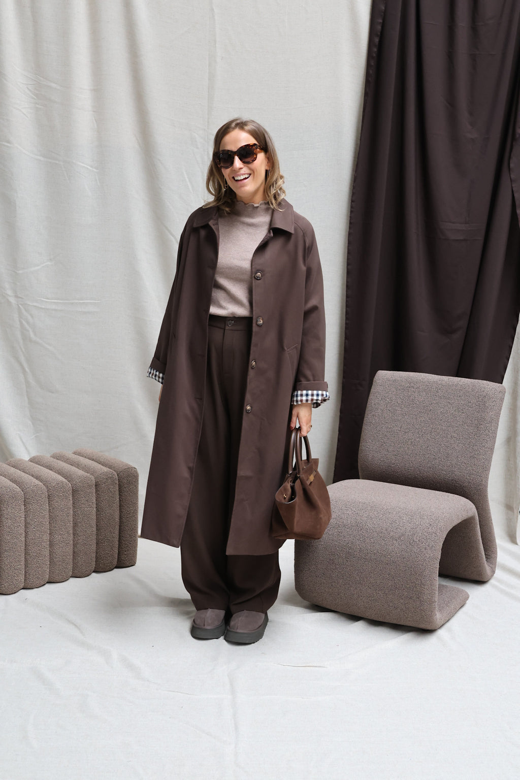 Julia pulletje taupe