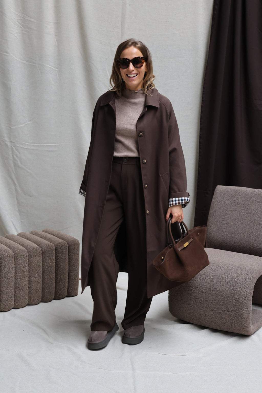 Julia pulletje taupe