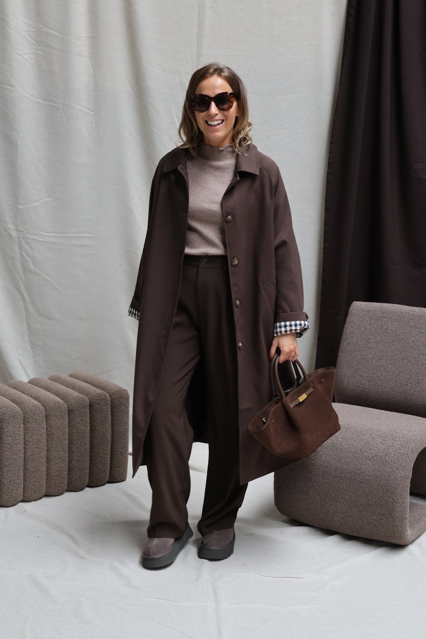 Julia pulletje taupe