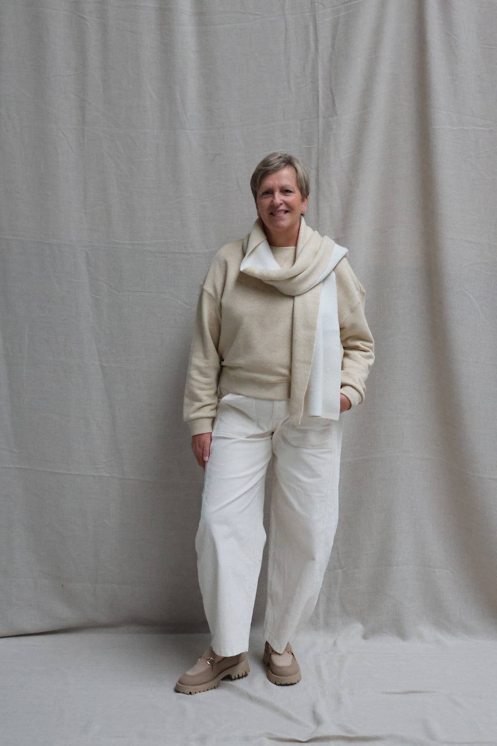 Jeanne balloon trousers offwhite