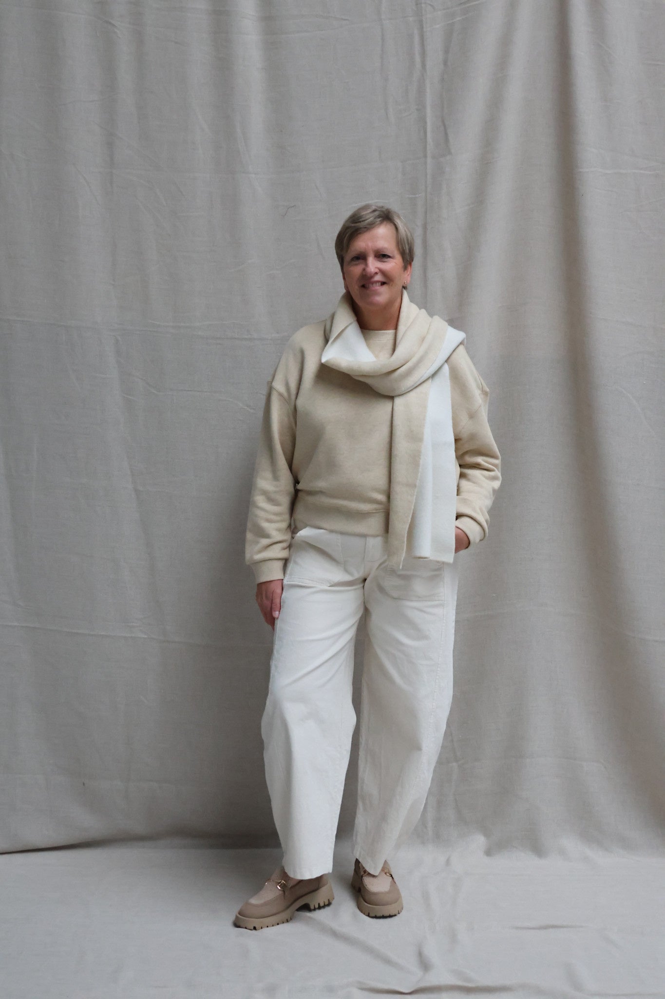 Jeanne balloon trousers offwhite