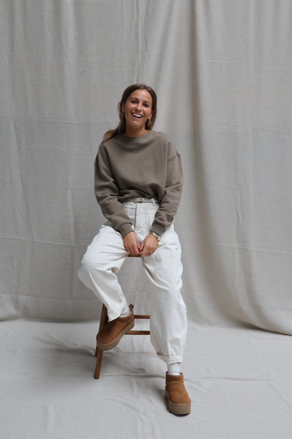 Jeanne balloon trousers offwhite