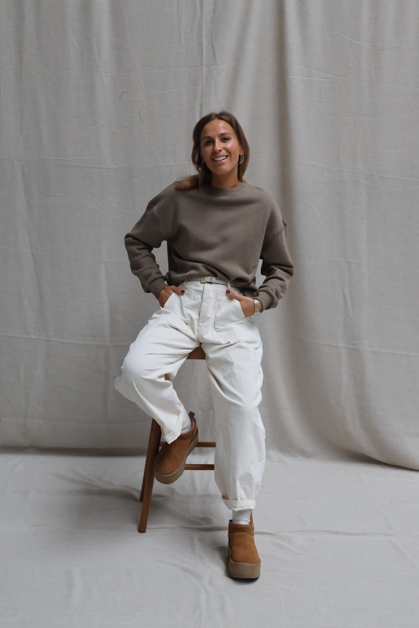 Justine sweater kaki