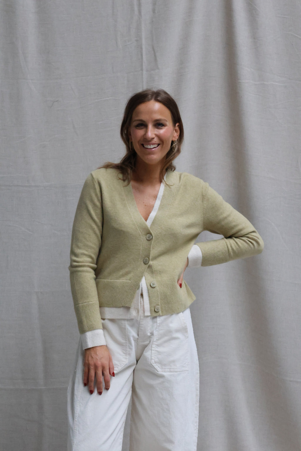 Fleur colorblock cardigan