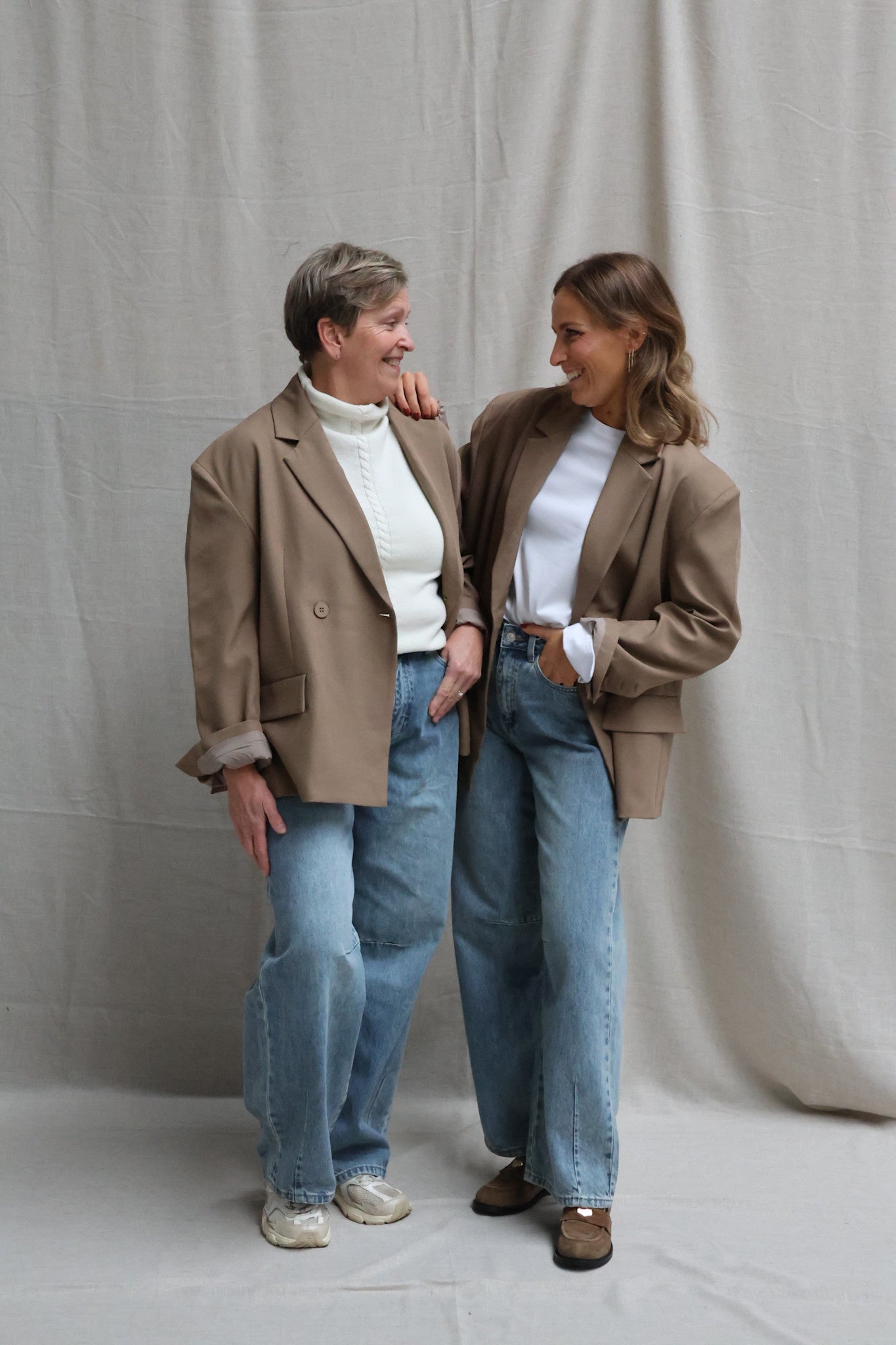 Viona camel oversized blazer