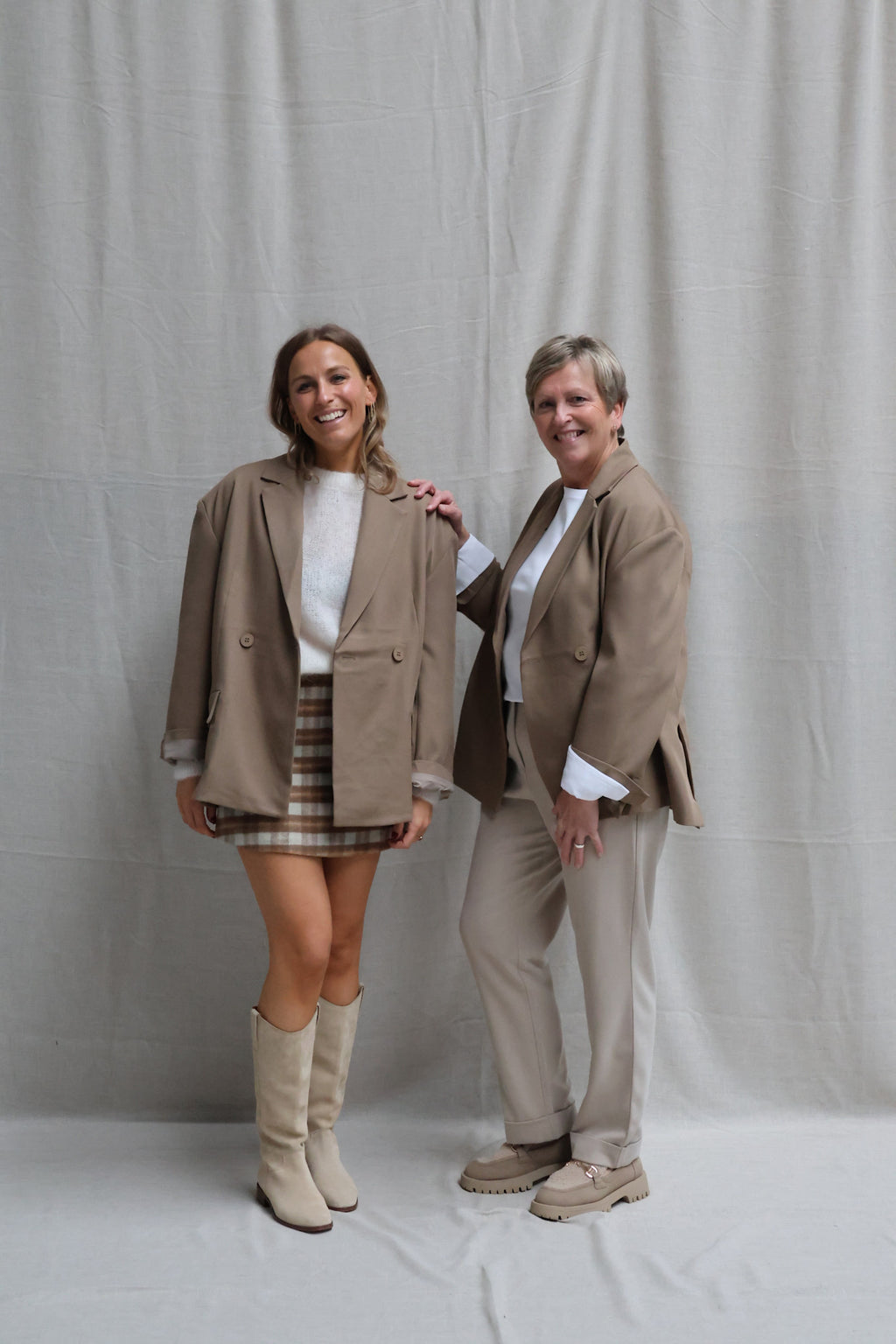 Viona camel oversized blazer