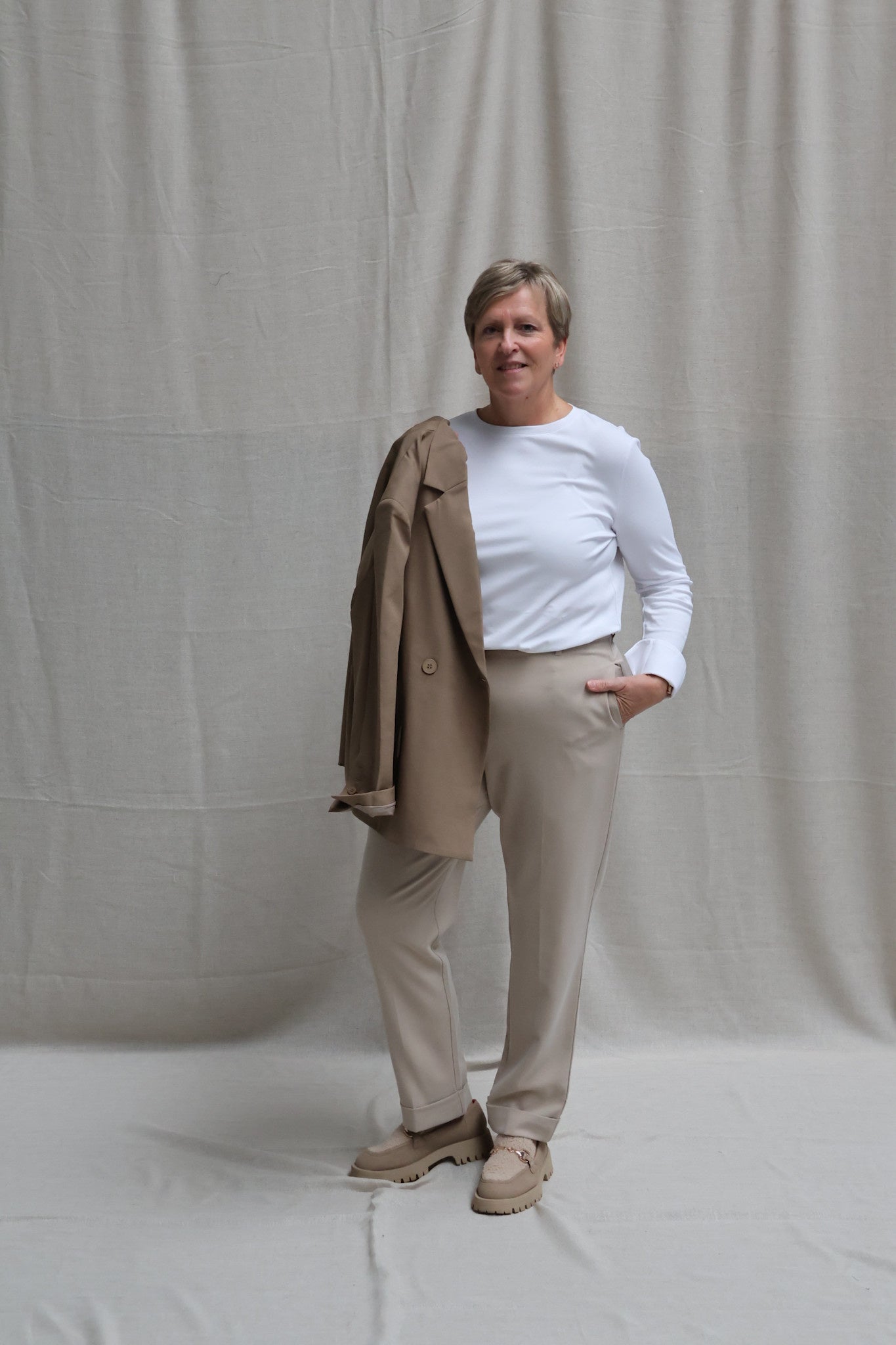 Charlie trousers sand beige