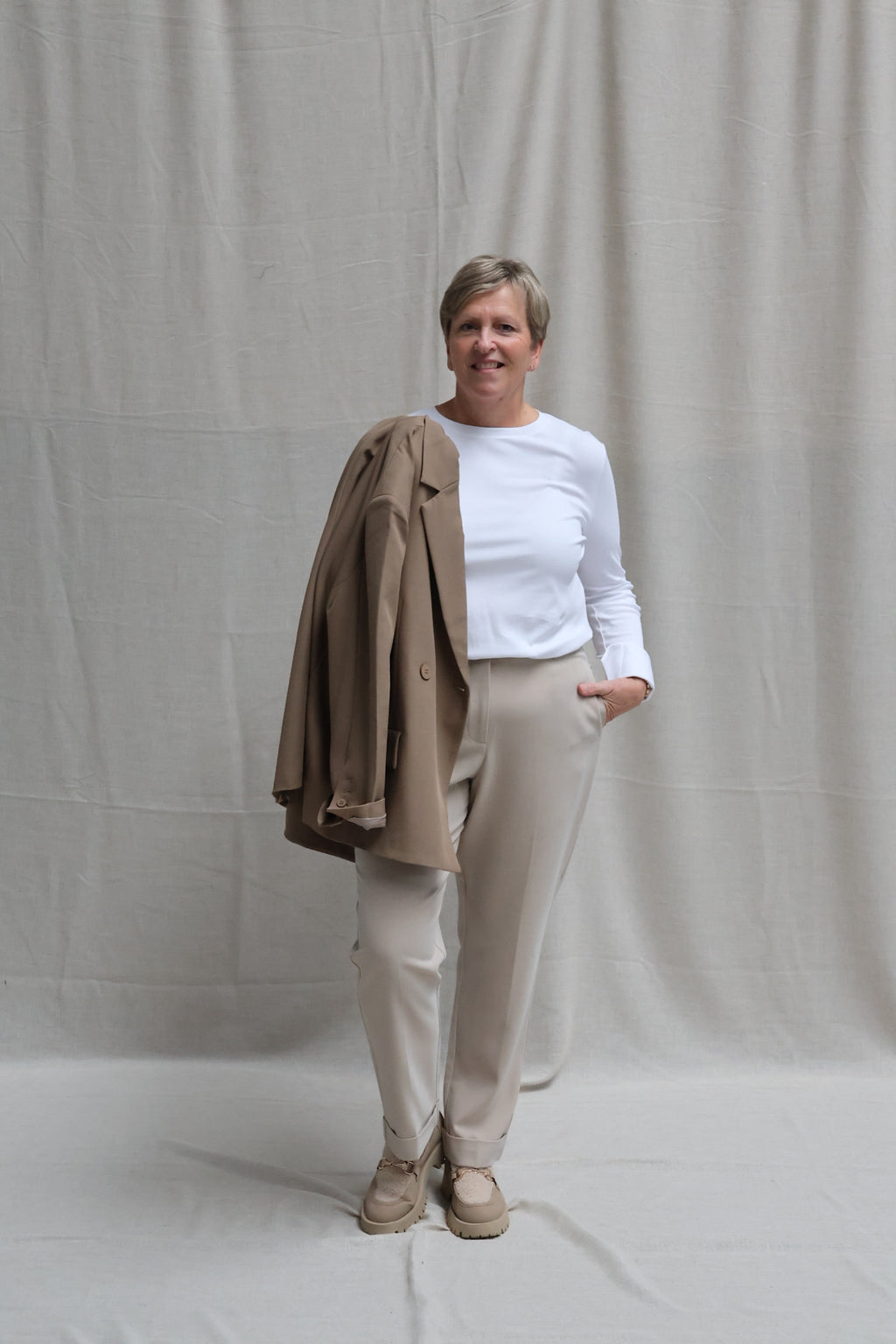 Ayla detail longsleeve white