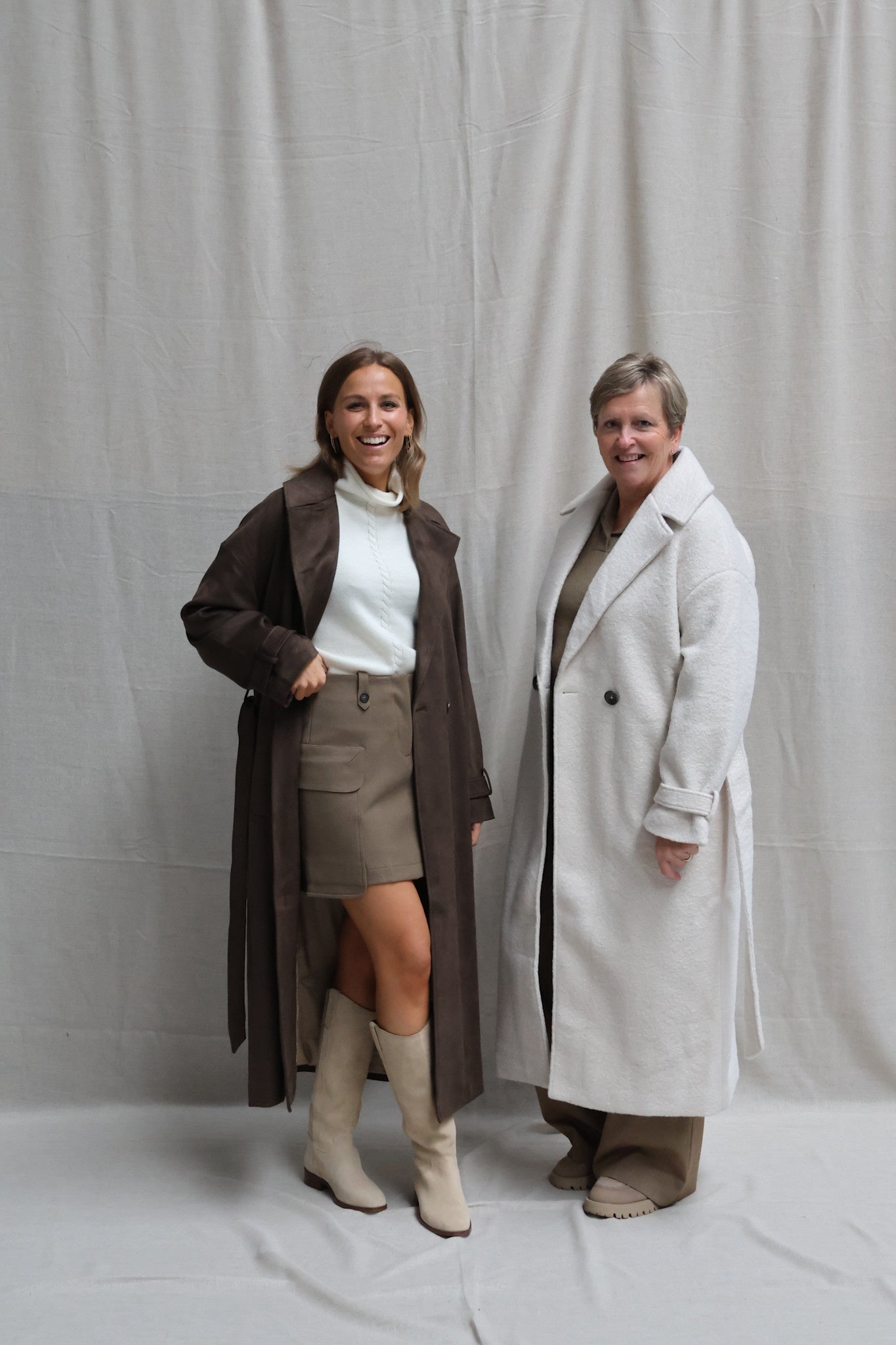 Murielle woven bouclé coat offwhite