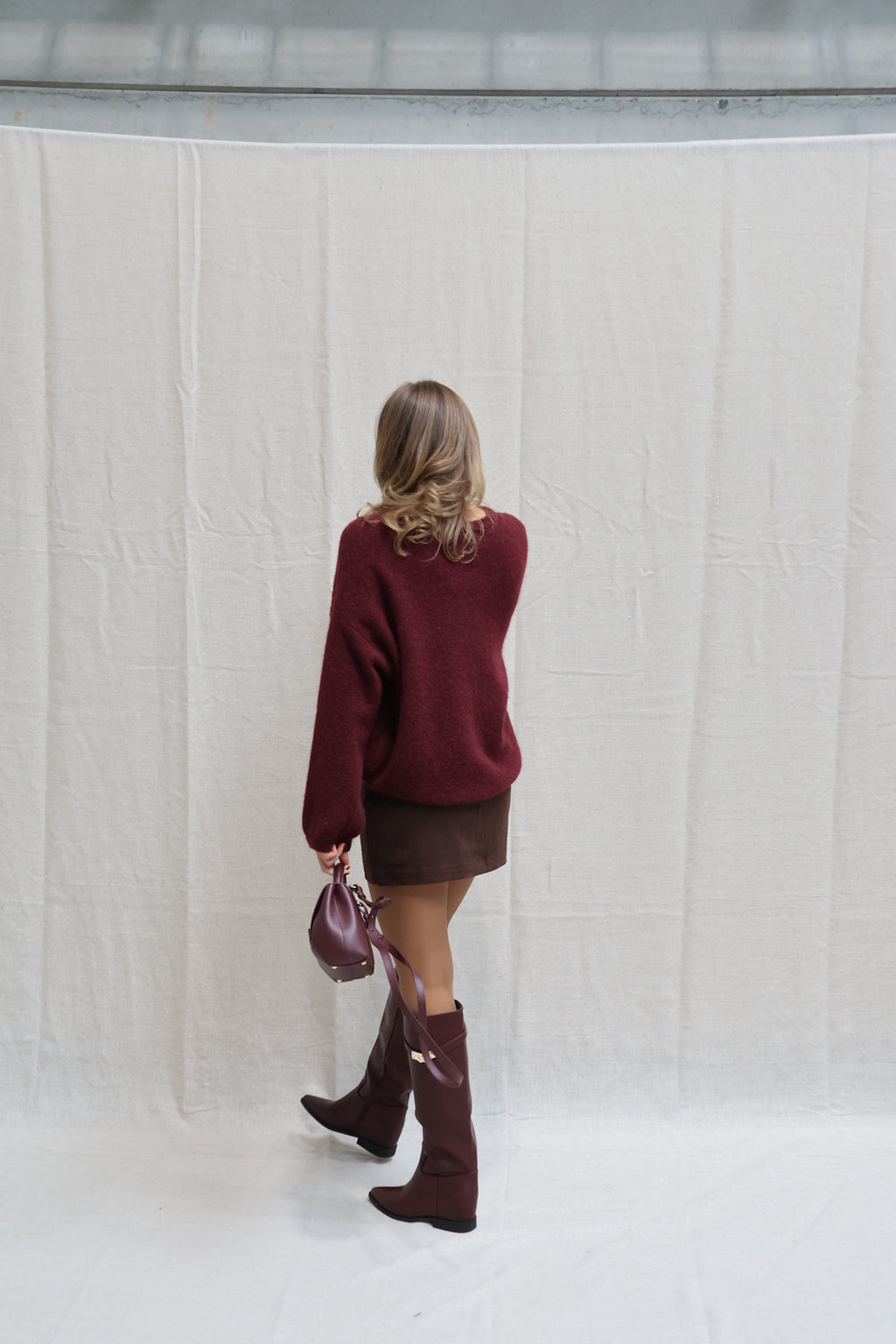 Charly suède skirt choco