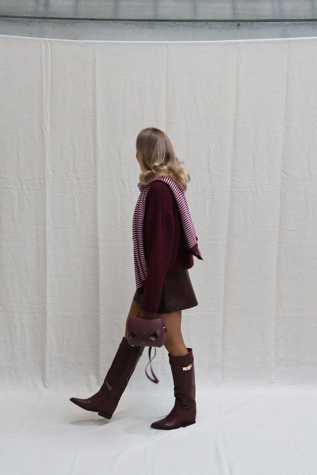 Alfie knit bordeaux
