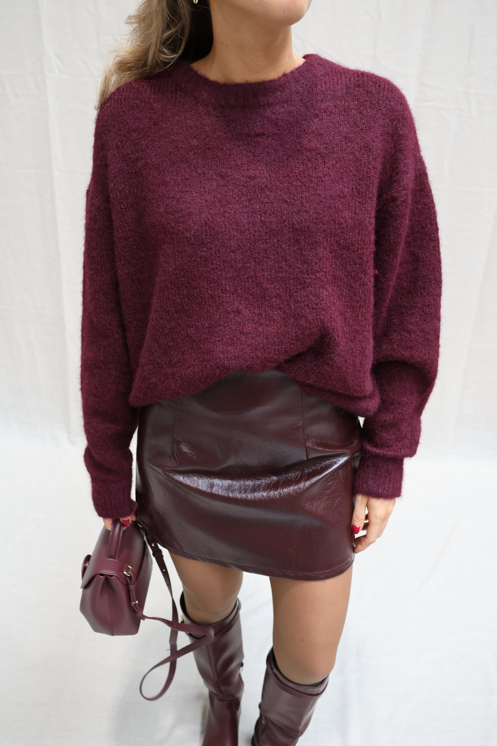 Alfie knit bordeaux