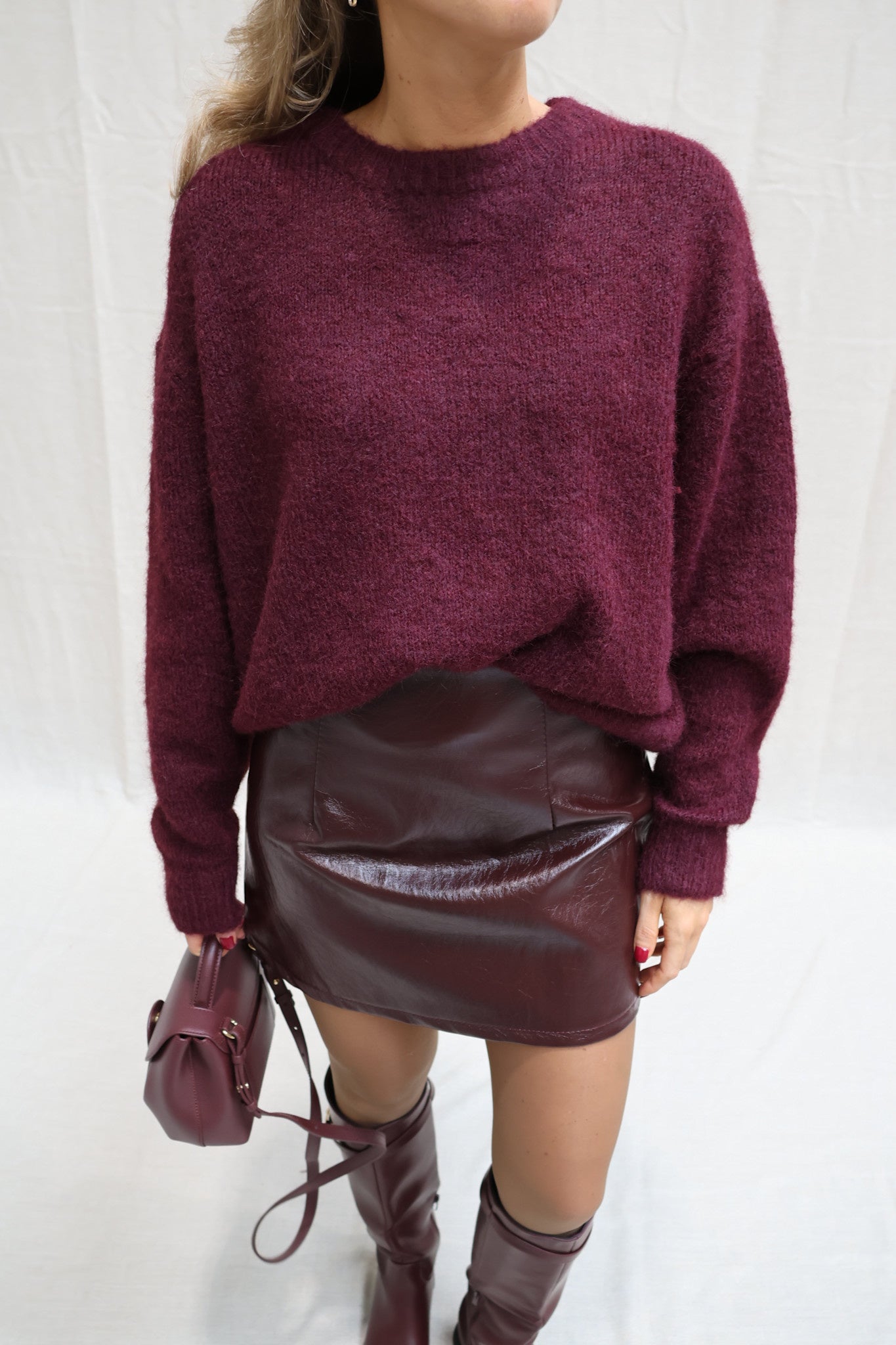 Alfie knit bordeaux