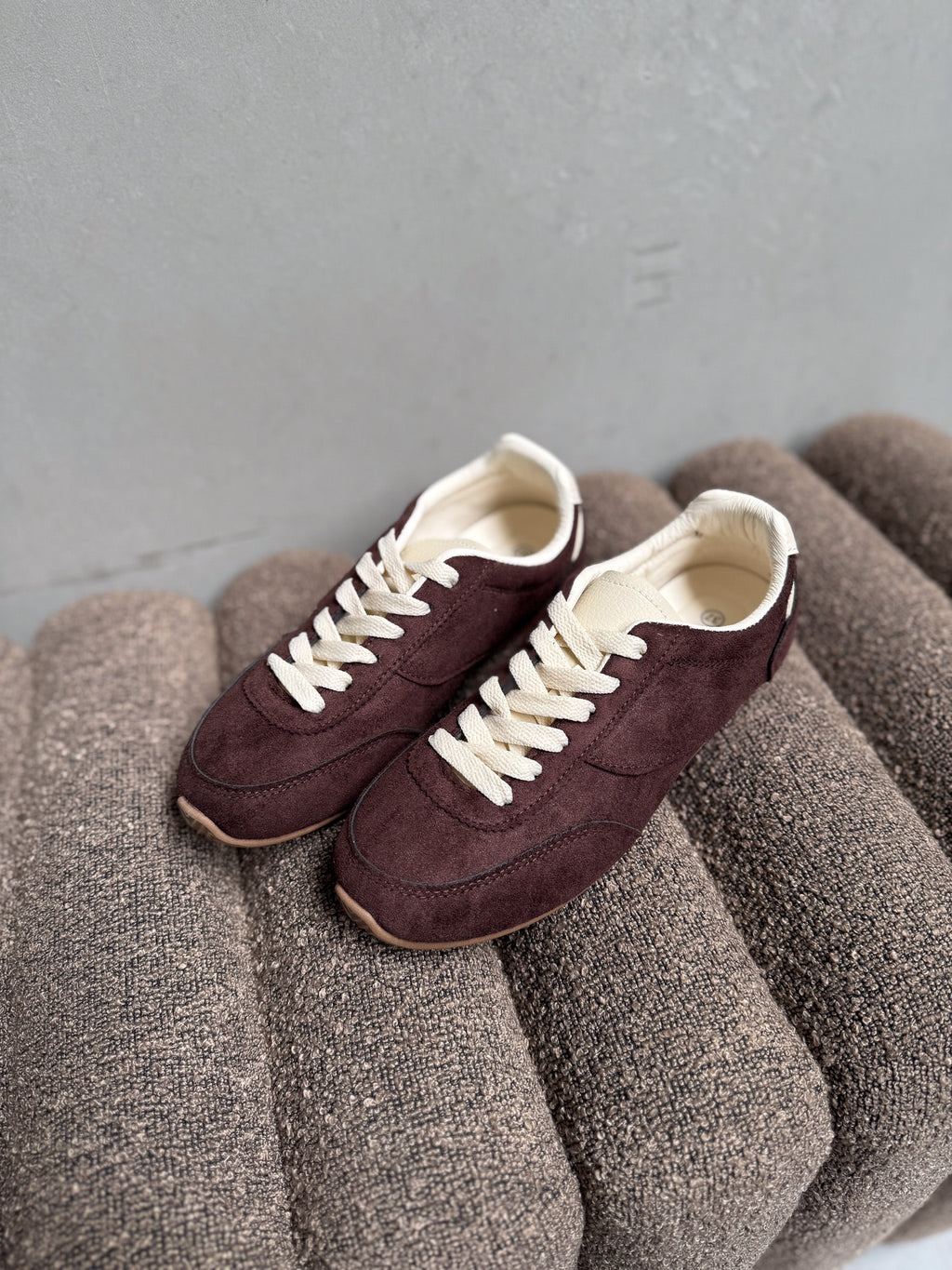 Monique sneakers donkerbruin