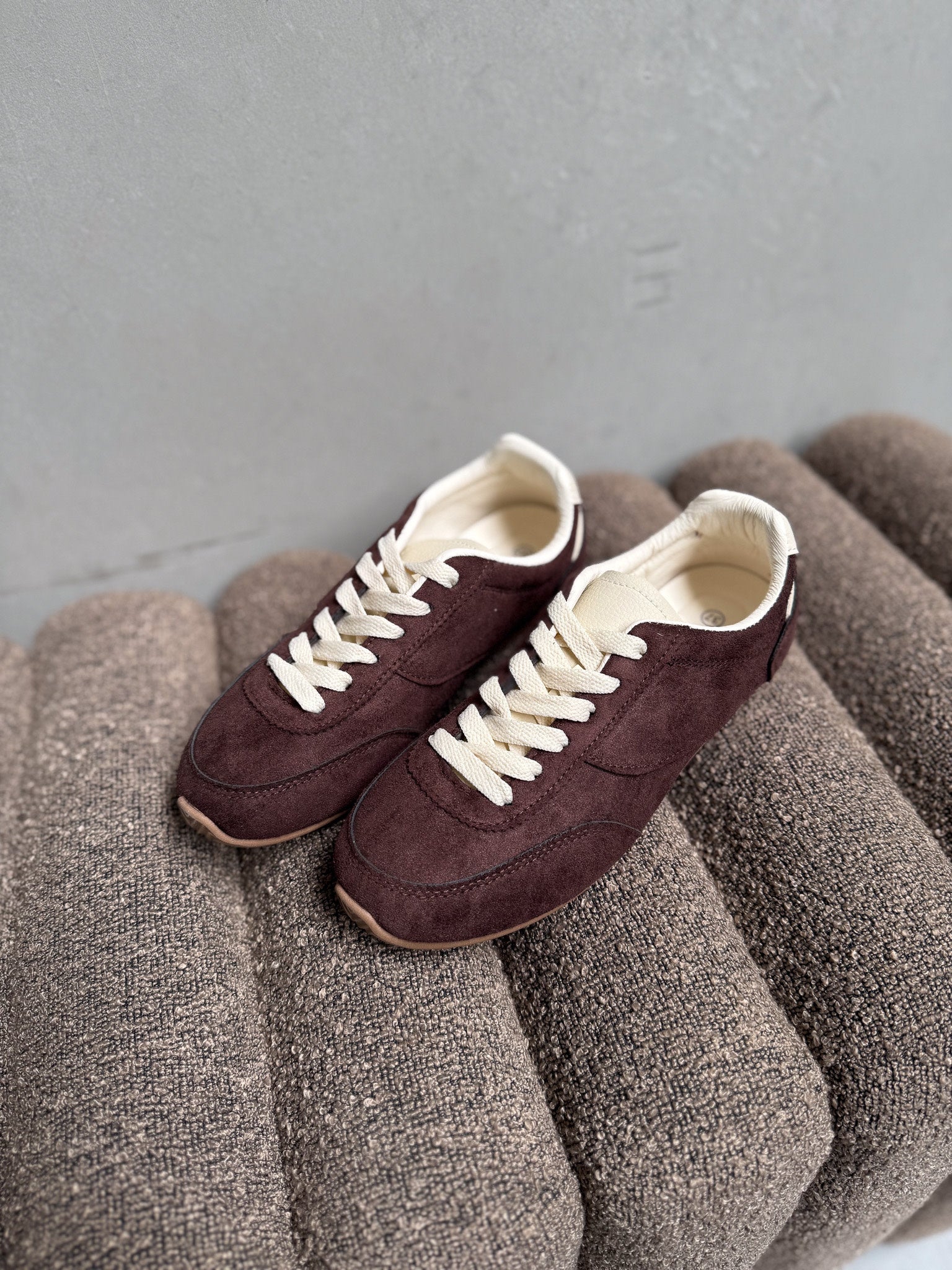 Monique sneakers donkerbruin