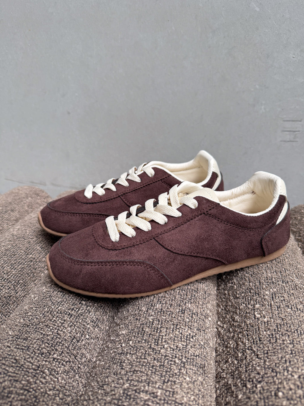 Monique sneakers donkerbruin