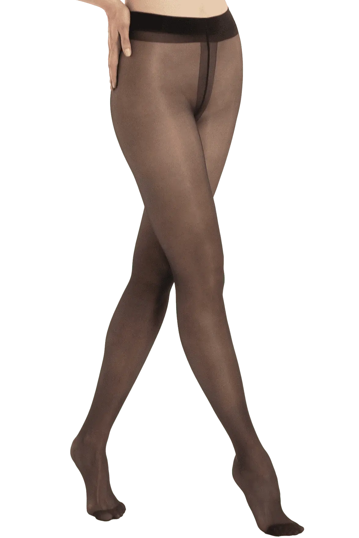 Collant satiné 30D zwart